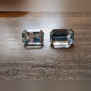 Appraised 18.72 cts Natural Skardu Aquamarine Loose Gemstone Pair